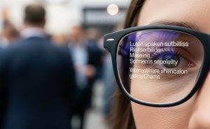 smart glasses displaying notification